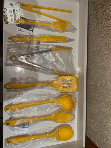 Kit utensílios de silicone lacrados(8 peças)