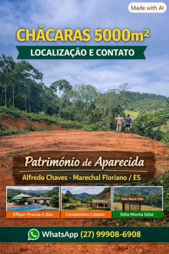 CHÁCARAS 5.000m², NATUREZA E PRIVACIDADE, TROCO POR VEÍCULO CASA<br>Localizadas no Patrimônio