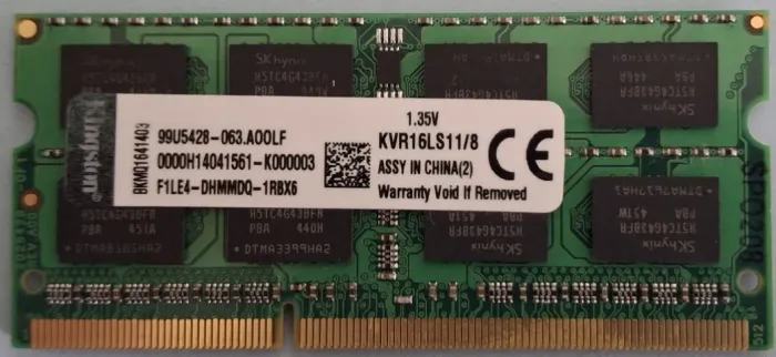 Memória RAM 8GB KVR16LS11/8