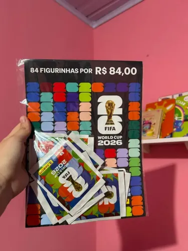 KIT 12 envelopes com 84 figurinhas COPA DO MUNDO 2026