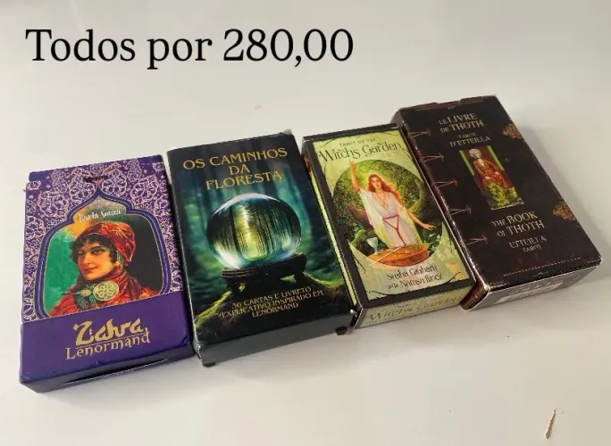 Decks de Tarot e Lenormand (semi novos)