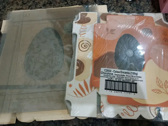 Embalagem para ovo de colher