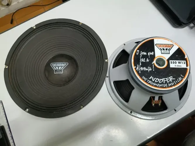 Par de falantes oversound 12 pol 550 w12