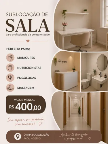 Sublocação de sala 400