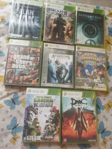 Jogos Xbox 360 8 jogos 210 todos com riscos mais funciona