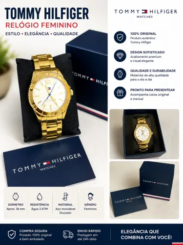 Relógio Tommy Hilfiger Original Feminino - Novo, Nunca Usado | Completo na Caixa