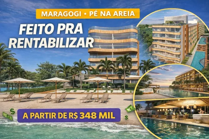 Flat a venda em Maragogi - Praia de Peroba - Condomínio a beira Mar