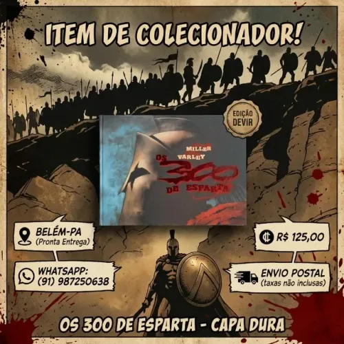 Álbum em Quadrinhos 300 de Esparta - Capa Dura