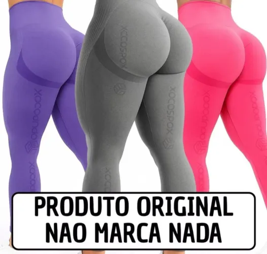 Leggins empina bumbum com cintura alta femenino 