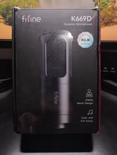KIT FIFINE MICROFONE E MESA DE ÁUDIO