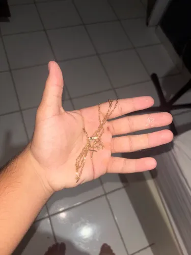 Cordão Prata banhada 