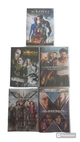 LOTE DE 5 dvds X-MEN ORIGINAIS.
