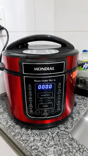 Panela de Pressão Elétrica Mondial Master Cooker Red 5L - Excelente Estado