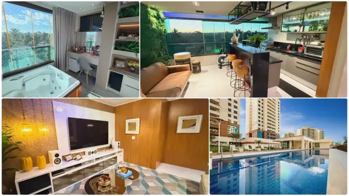 Parque Tropical | 155m² | 3 Suítes + Gabinete | Porteira Fechada | Automação e Jacuzzi em