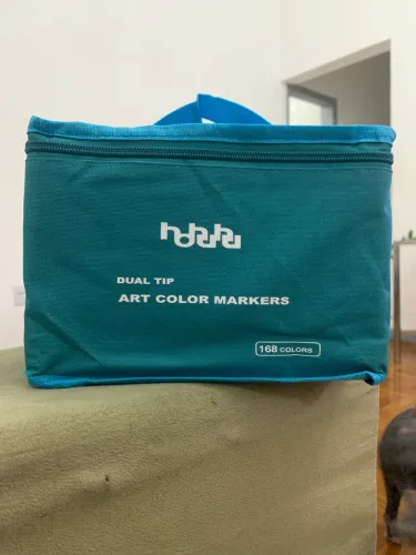 Marcadores a base de álcool hohuhu 168 cores