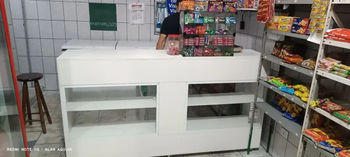 Balcão e Baleiro de vidro