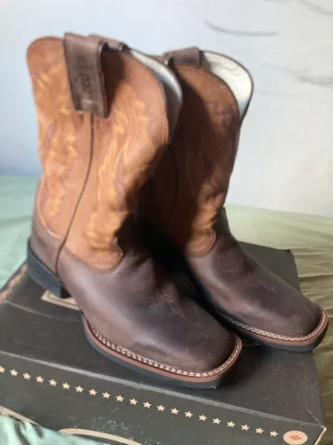 Bota Botina Durango Texana Bico Quadrado Preto Premium 
