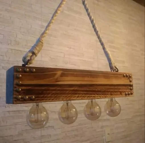 Luminária Rústica Artesanal