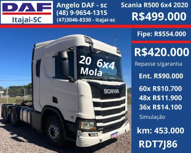 Scania R500 6x4 2020 - Mola