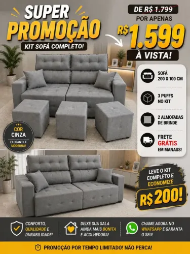 *Promoção* Kit Sala de Estar