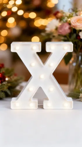 Letras X com lapadas para decoração de festa