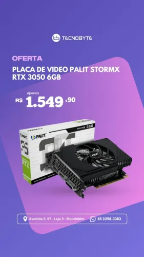 Placa de Video RTX 3050 6GB Palit
