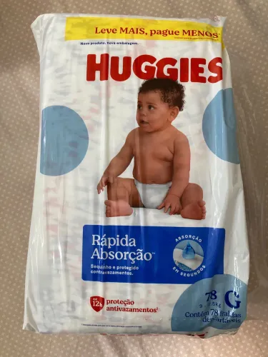 Fralda Huggies - Tamanho G