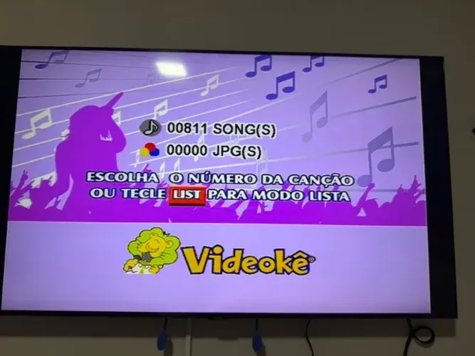 Videoke Raf Pop 200 com 811 musicas (nacionais e internacionais) - Português e Inglês