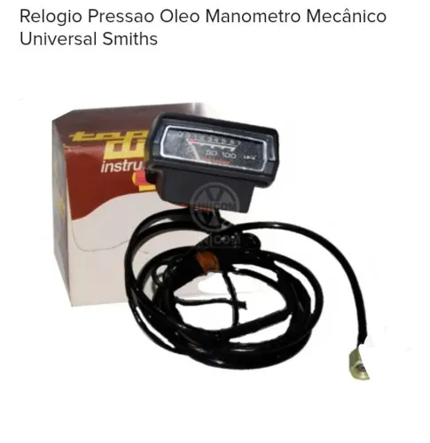 Relógio Pressão de Óleo Mecânico (Universal)
