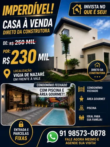 Imperdível casa parcelada sem banco.