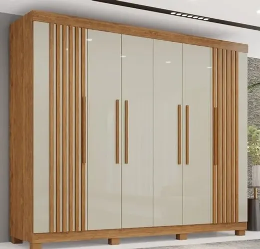 Guarda Roupa Casal 100% Mdf 6 Portas 4 Gavetas Dividimos Em Até 10x Sem Juros