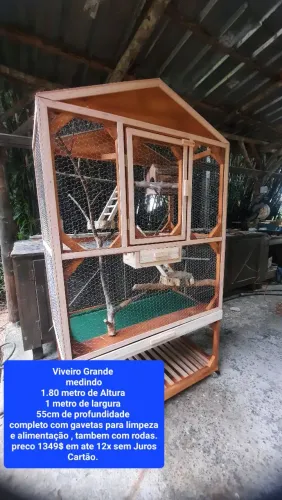 Viveiro Grande Pronta entrega 12x sem Juros cartão
