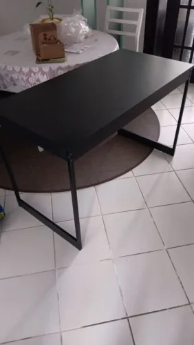 Mesa escravaninha escritório preta 1,20m 