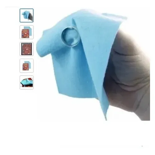 10 Flanelas Mágica Limpa Lustra Jóias Pano Mágico Flanela Mágica Limpa Lustra Jóias Pano