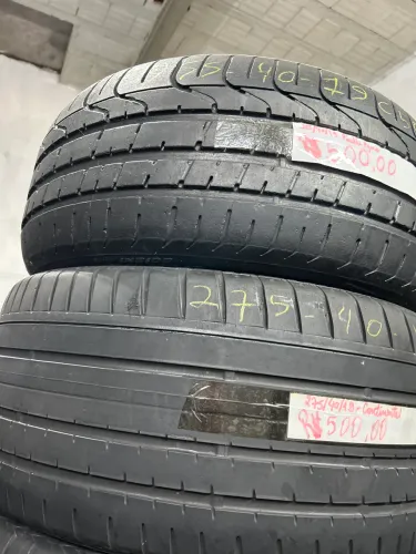 Pneus 255/40/19 Pirelli e 275/40/19 continental por 500$ cada seminovos originais 