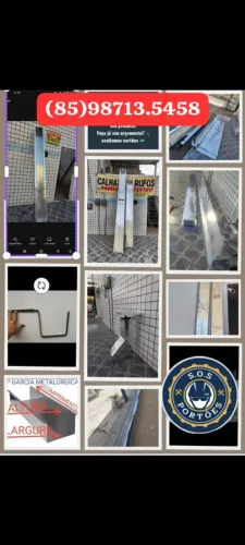 Manutenção de Portão e fabricação de calhas. (85)98713.5458