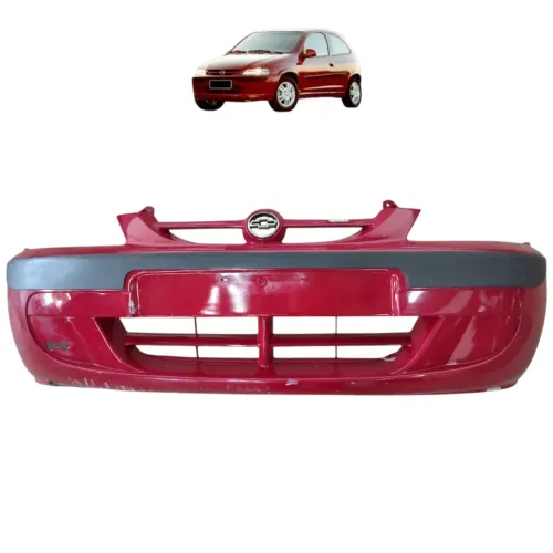 Parachoque Dianteiro Gm Celta 2002 2003 2004 2005 Detalhes Vermelho