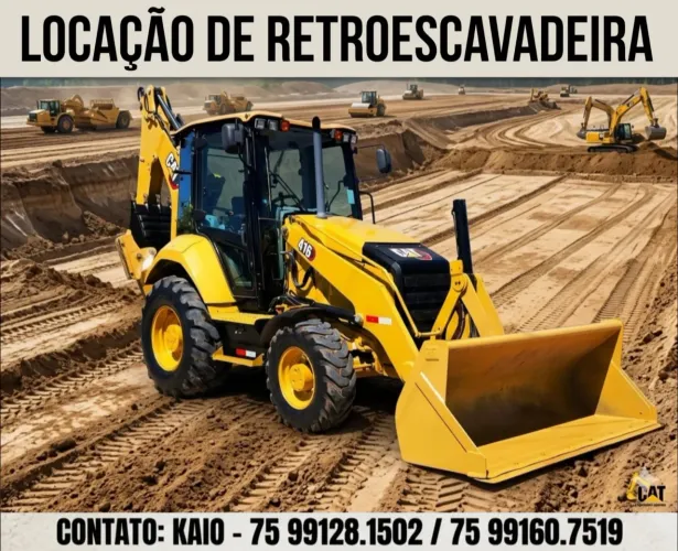 LOCAÇÃO DE RETROESCAVADEIRA 
