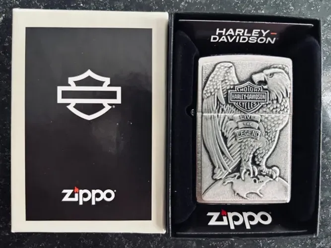 Isqueiro Zippo Harley Davidson Made USA Eagle H-D 200HD H231