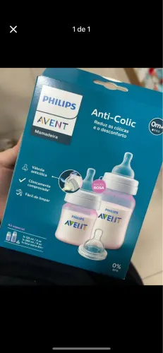 Mamadeira Avent + bico extra