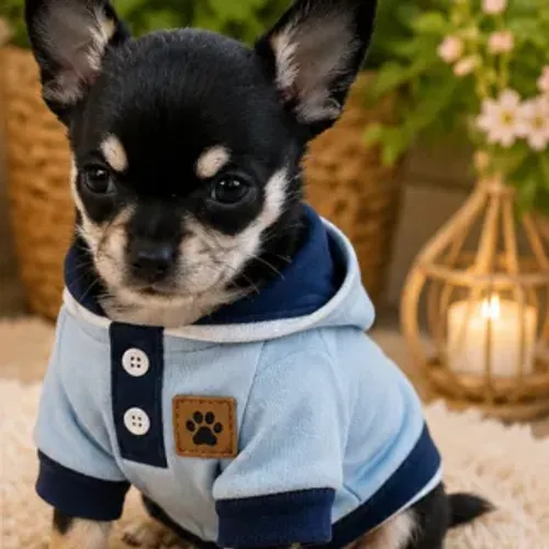 Mini Chihuahua Macho de Pelo Curto - Pronta Entrega