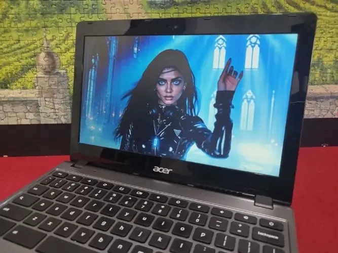 Acer Chromebook C720 - Tela 11.6 pol. - Chrome OS. Super Novo. ESTUDO TROCA