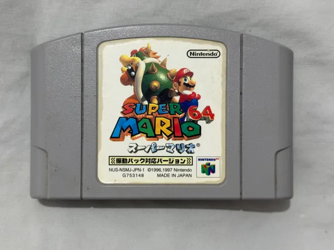 Super Mario 64 Shindou Rumble Version N64 Japonês Original