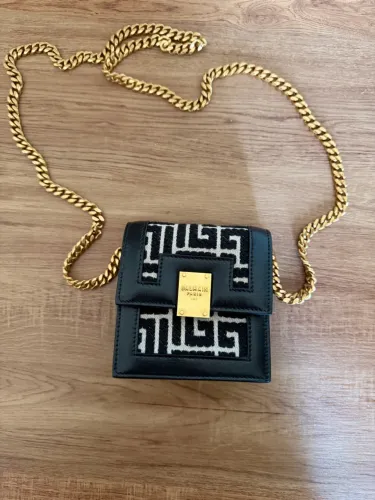 mini bolsa balmain 1945 chain-linked