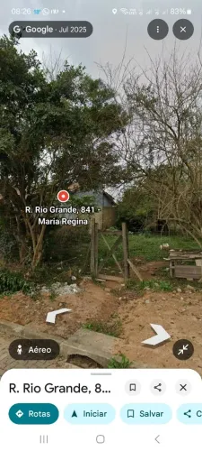 Vende se terreno, boa localização, mercado, posto de saúde, escola,parada de ônibus proxim