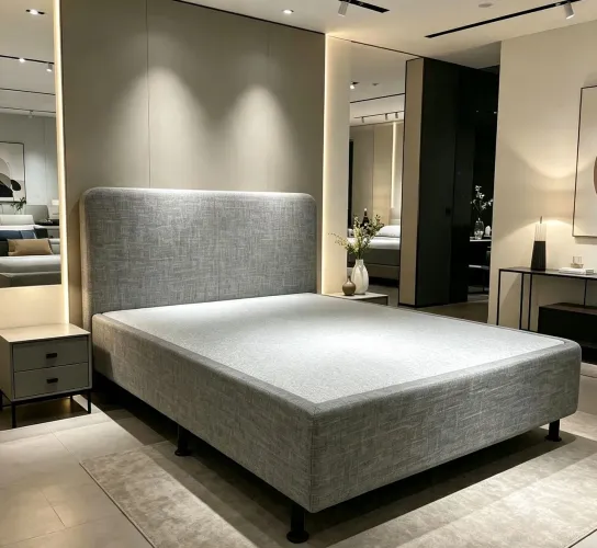 Cama Box base casal com cabeceira.Entrego