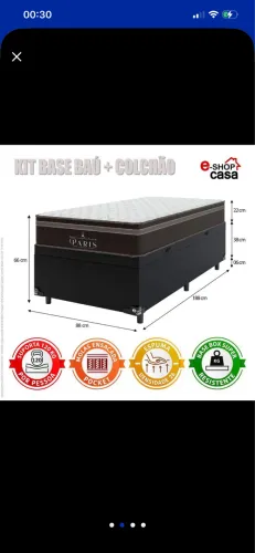 Cama box solteiro