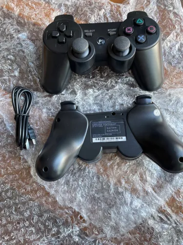 Kit 2 Controles Dualshock 3 Ps3 Modelo Sony Wireless Sem Fio Portatil