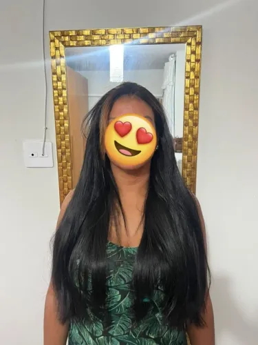 Cabelo humano vietnamita 65 centímetros 215 gramas