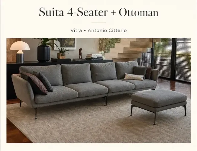 Vitra Suita 4 lugares + ottoman